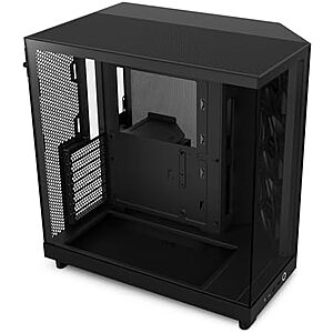 [AC] $69.99 | NZXT H6 Flow Compact Dual-Chamber Mid-Tower Airflow Computer Case (Black) at Amazon