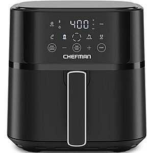 [Resale, AC] $34.74* | 6-Quart Chefman TurboFry Touch 1700W Digital Air Fryer (Used - Like New) at Amazon