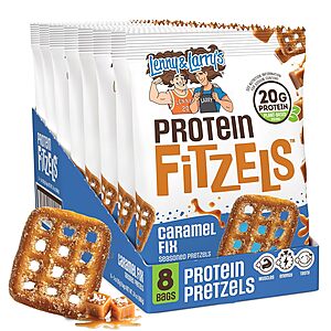 [Prime] Lenny & Larry's FITZELS Protein Pretzels Snack (Caramel Fix) $8.32 & More w/ S&S + Free Shipping
