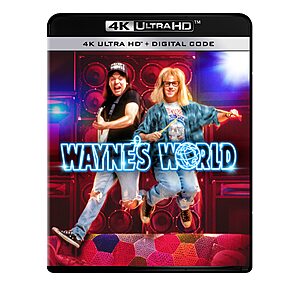 Wayne's World 4K UHD + Digital $10.99 Amazon