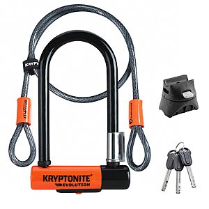 $66.68: Kryptonite Evolution Mini-7 Bike U-Lock with 4 ft Security Cable
