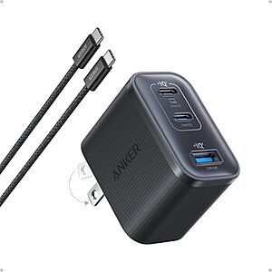[Prime] $32.99* | Anker Nano 70W USB-C 3-Port Charger Block w/ Cable at Amazon
