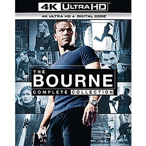 $24.99* | The Bourne Complete Collection (5-Films, 4K Ultra HD + Digital 4K) at Amazon