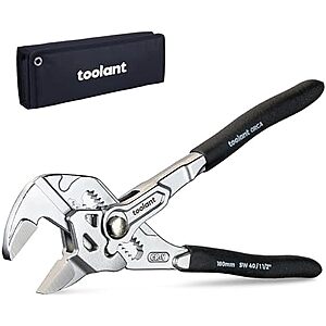 [Prime] $15.99* | toolant 10-Inch Chrome Plated CR-V Adjustable Pliers Wrench at Amazon