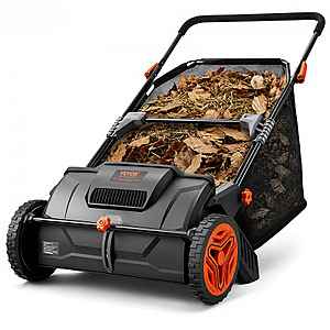 VEVOR 21" Push Lawn Sweeper Leaf & Grass Collector $69.53 + Free Shipping