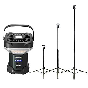 [Prime]BougeRV 3200-Lumen LED 7.5' Adjustable Telescoping Camping Light w/ 8000mAh Battery & Up to 90-Hour Runtime $120 + Free Shipping