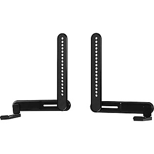 Best Buy essentials™ - Rear/Bottom Soundbar Wall Mount for Most 15 lb. Soundbars - Black $7.99