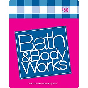 [Prime] $40* | $50 Bath & Body Works Physical Gift Card at Amazon