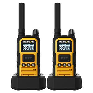 (prime) 2-Pack Retevis RB48PLUS GMRS Long Range IP67 Walkie Talkies $50 + Free S/H