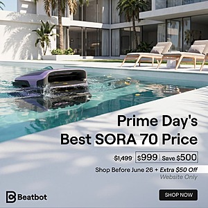 Beatbot Sora 70 Robotic Pool Cleane $999 + Free Shipping