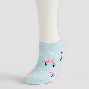 Women's Novelty No-Show Socks (Various) $1.99 + Free Shipping or Free Store Pickup at Kohl's