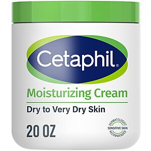 [S&S]Cetaphil Face & Body Moisturizer, Hydrating Moisturizing Cream for Dry to Very Dry, Sensitive Skin, NEW 20 oz, Fragrance Free, Non-Comedogenic, Non-Greasy $8.92