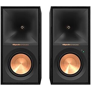 $404.99 | Klipsch R-50PM Powered Speakers with 5.25" Woofers, Black + 10% Back w/ Prime Visa Card at Amazon