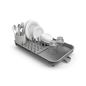 $24.49 | 2-Tier Joseph Joseph Duo Expandable Dish Drying Rack (Gray) at Amazon