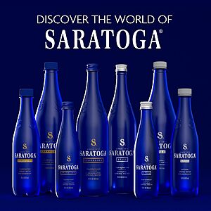 Prime Members: 6-Pack 16-Ounce Saratoga Sparkling Spring Water Bottles $2.89 + Free Shipping