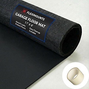 17' x 8' FLEXIMOUNTS Garage Floor Mat w/ Double Sided Tape $94.99 + Free Shipping