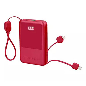 QVC: Up to 25% Off Electronics; Limitless 10,000mAh Power Bank w/ Built in Cables & 15W Magnetic Charge $29.98 + $3.50 S&H + $20 Off $40+ Order for New Customers $33.48