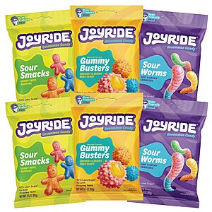 [S&S] $22.79: JOYRIDE All Star Variety 6 Pack Gummy Candy (Party Packs Also On Sale)