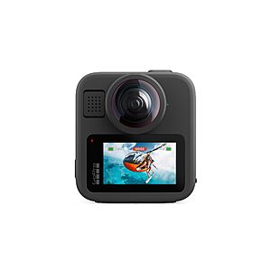 GoPro MAX2 - Waterproof 360 + Traditional Action Camera with Touch Screen, Spherical 8K Video, 29MP 360 Photos, Easy Replaceable Lenses, HyperSmooth for $299