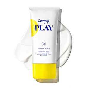 [S&S] $21.28: Supergoop! PLAY Everyday Lotion Broad Spectrum Body & Face Sunscreen, 5.5 Fl Oz