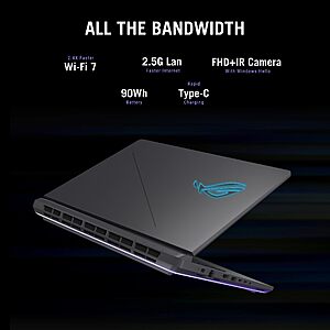 ASUS ROG Strix G16 Gaming Laptop, 16”, NVIDIA GeForce RTX 5060, Intel i7 14650HX, 16GB DDR5, 1TB @ $1269 at Amazon $1269.99