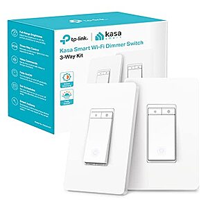[Resale, AC] $15.16 | TP-Link Kasa Smart Wi-Fi 3-Way Dimmer Light Switch Kit (Used - Like New) at Amazon