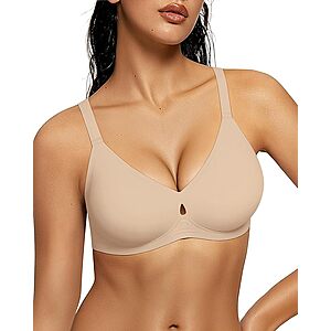 [Prime] LetsJoli Women's Wireless Push-Up Full Coverage Bra (Nude) from $8.06 + Free Shipping