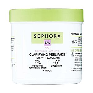 Sephora Collection: 65-Count Clarifying Peel Pads with Salicylic Acid $4.25 + Free Shipping or Free In-Store Pickup