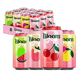 [S&S] $16.24: Bloom Pop Prebiotic Soda 12 Pack Variety Pack, 12oz Cans