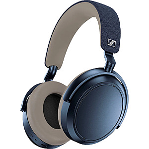 Sennheiser - MOMENTUM 4 Wireless Adaptive Noise-Canceling Over-The-Ear Headphones - Denim - Open Box - Excellent $128.99
