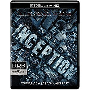 [Prime] $12.99* | Inception (4K Ultra HD/BD) at Amazon