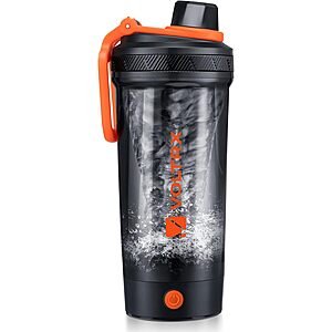 VOLTRX Electric Protein Shaker Bottle,USB C Rechargeable shaker mixer 24 oz Vortex Portable Mixer Cup BPA Free Bottle $15.99