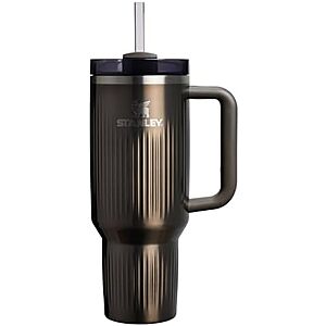[Prime] $25* | 40-Oz STANLEY Quencher H2.0 Tumbler with Handle and Straw (Fluted Gunmetal Shine) at Amazon