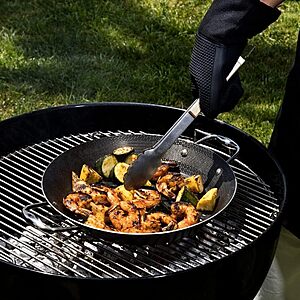 HexClad Hybrid Nonstick BBQ Grill Pan, Dishwasher-Friendly, BBQ and Oven-Safe Up to 900°F $89