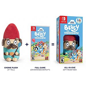 Bluey: The Videogame - Amazon Exclusive Plush Bundle (Nintendo Switch) - $14.99 @ Amazon