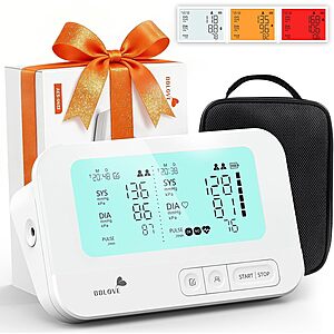 Prime: BBLOVE Upper Arm Blood Pressure Monitor w/ Dual Screen Comparison, Voice Control & Type-C Rechargeable $26.06 + Free Shipping