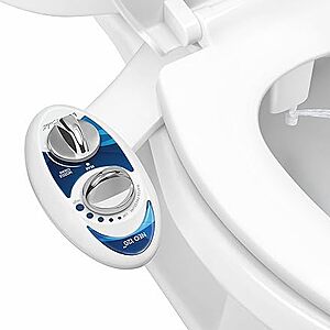 LUXE Bidet NEO 120 - Single Nozzle, Self-Cleaning, Non-Electric Bidet Attachment for Toilet Seat, Adjustable Water Pressure, Rear Wash (Blue) $32.27