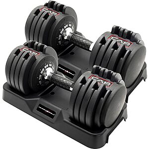 [Prime] CAP ADJUSTABELL Adjustable Dumbbell Set w/ Quick Select Weight System (12.5-Pound, 25-Pound & 55-Pound) $149.99 + Free Shipping