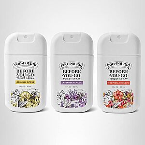 [Prime] 3-Pack 1-Ounce Poo-Pourri Before-You-Go Toilet Spray (Spring Variety) $10.74 ($3.58 Each) w/ S&S + Free Shipping