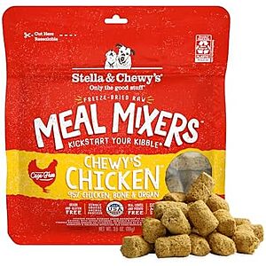 [Prime, SnS] $5.40* | 3.5-Oz Stella & Chewy's Freeze-Dried Raw Chicken Meal Mixers Dog Food Topper at Amazon