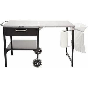 [Prime] Cuisinart 48" x 24" Stainless Steel Folding Outdoor Grill Stand w/ Wheels $130.70 + Free Shipping