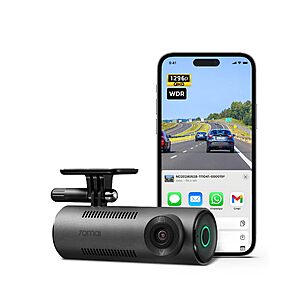 70mai Dash Cam M310, Dash Camera for Cars 1296P QHD, Smart Dash Cam Front Built in WiFi, 130° Wide-Angle FOV, WDR, Night Vision $26.59