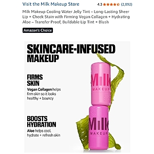 40% off milk lip gloss lip stain