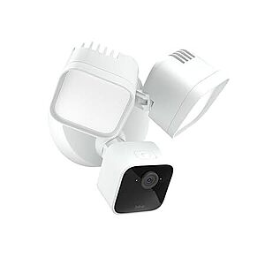 Blink Wired Floodlight Camera, Smart security camera, 2600 lumens, HD live view, enhanced motion detection, built-in siren, Works with Alexa, 1 camera (White) $28.46 at Amazon