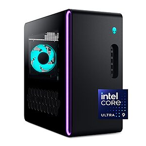 Alienware Aurora Gaming Desktop ACT1250 - Intel Ultra 9 285, Liquid Cooled, NVIDIA RTX 5080, 32GB DDR5 RAM, 1TB SSD, 1000W Platinum Rated PSU, Win 11 Home $2799.99