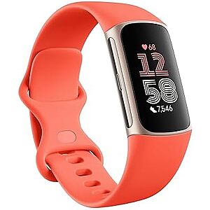 [Prime] $75.99* | Fitbit Charge 6 Fitness Tracker (Gold/Coral) at Amazon