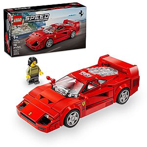 LEGO Speed Champions Ferrari F40 Supercar 76934 Building Kit (318 pieces) $16.19