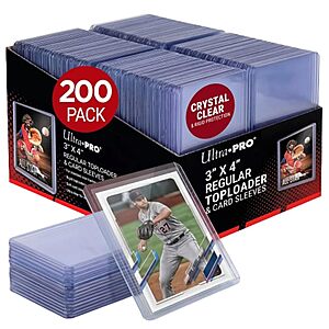 Ultra Pro 200 Top Loaders & Sleeves for Sports, Pokemon cards, and more $23