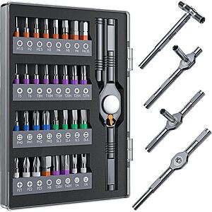 Prime: 32-in-1 Wesdut T-Handle Magnetic Ratchet Screwdriver Set $10.55 + Free Shipping