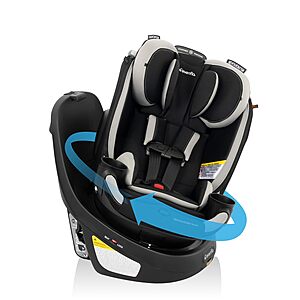 Evenflo Revolve360 Slim 2-in-1 Rotational Car Seat with Quick Clean Cover (Salem Black) $284.99